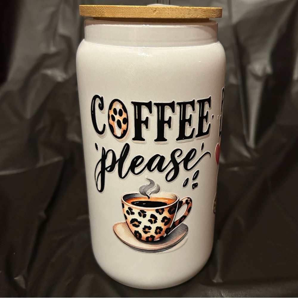 Customized 16 oz glass cups